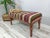 Burgundy Hand Woven Kilim Rug Upholstered Bench For Sale - Image 8 of 10