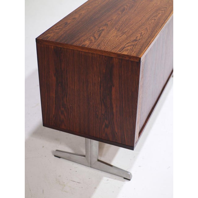 Dry Bar Tambour Cabinet in Rosewood and Metal from Nipu, Denmark, 1960s For Sale - Image 11 of 15