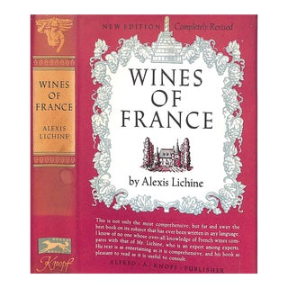 "Wines of France" 1958 Lichine, Alexis For Sale