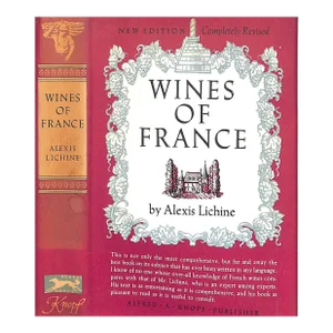 "Wines of France" 1958 Lichine, Alexis