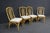 Mid-Century Modern Set of 4 MCM Style Bamboo Dining Chairs With Upholstered Seats For Sale - Image 3 of 14