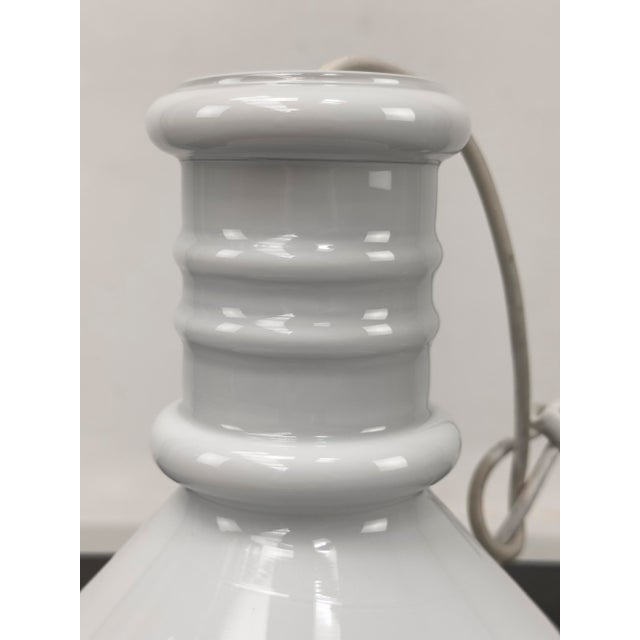 Glass Vintage Apothecary Pendant Lamps in Glass by Holmegaard, 1980s, Set of 2 For Sale - Image 7 of 12