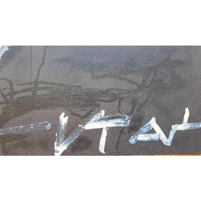 Antoni Tàpies, Upside-Down Skull, 1986, Original Color Lithograph For Sale - Image 4 of 6