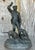 Metal Vintage Boho Patinated Metal Man With Hounds Sculpture For Sale - Image 7 of 8