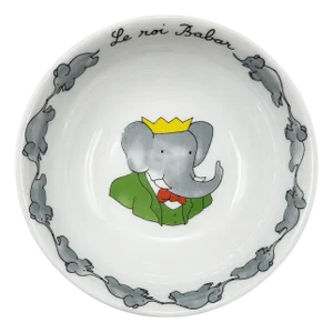 Vintage Haviland Limoges France “Le Roi Babar” Porcelain Cereal Bowl