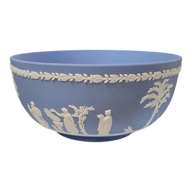 Wedgwood Blue Jasperware "Sacrifice" Bowl For Sale