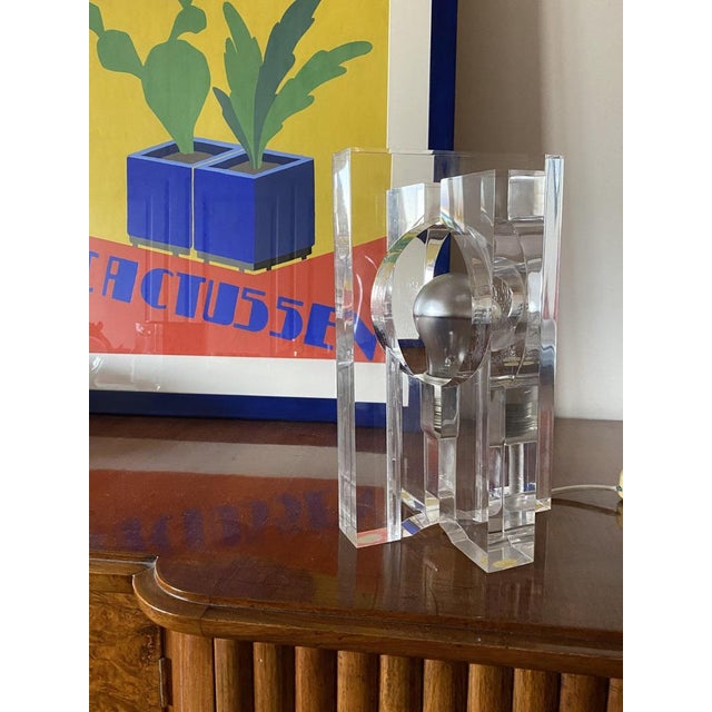 Sculptural Acrylic Table Lamp by Sandro Petti for Maison Jansen, France, 1970s For Sale - Image 15 of 18