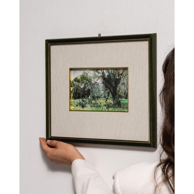 Mid 20th Century France Brown Wood Drawing For Sale - Image 11 of 15