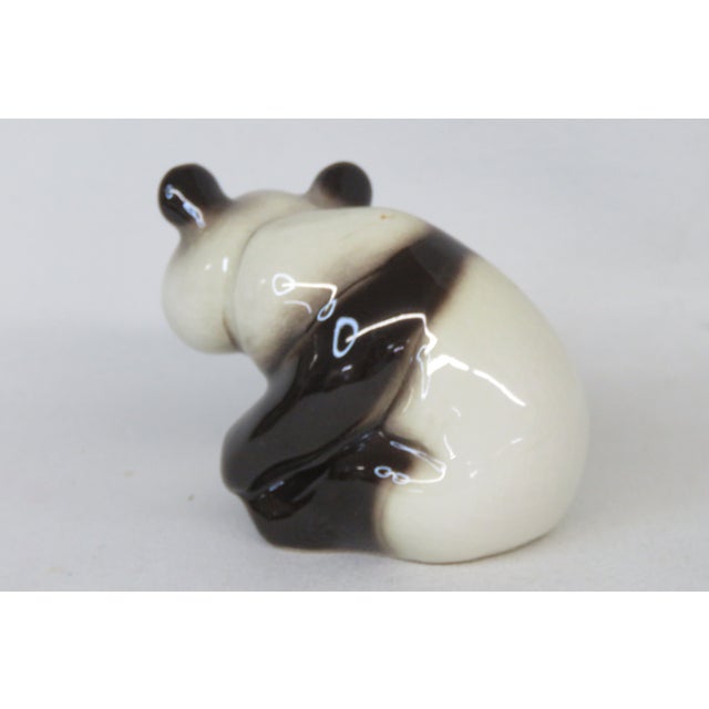 This darling vintage Goebel Panda Bear figurine is made of beautiful crackle glazed porcelain and hand-painted black and...