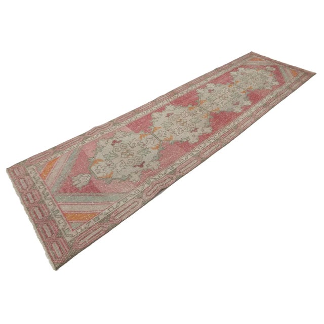 Turkish Vintage 1960's Turkish Runner- 2′9″ × 9′6″ For Sale - Image 3 of 7