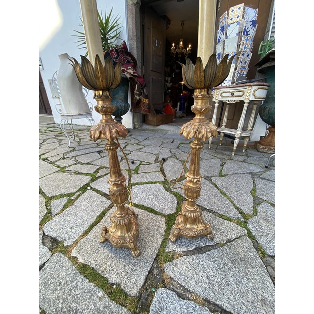 Antique Candle Sticks, Set of 2 For Sale - Image 5 of 18
