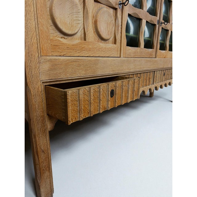 Large Danish Sideboard in Oak by Henning Kjærnulf, 1960s For Sale - Image 9 of 12