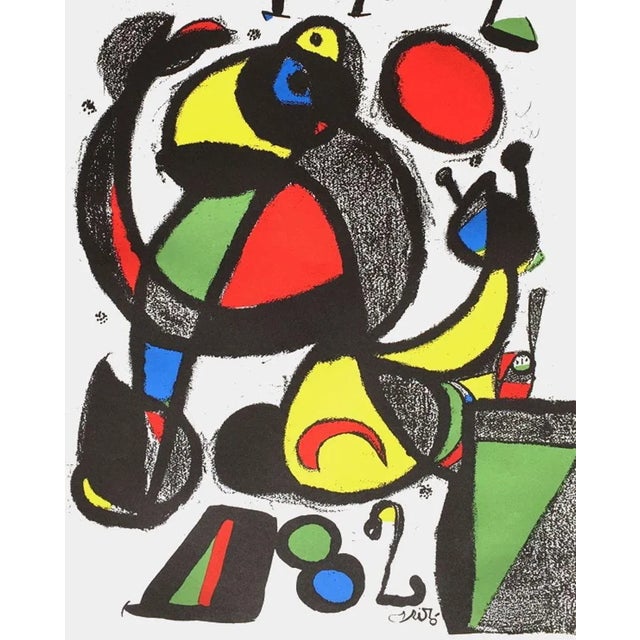 Joan MIRO COPA DEL MUNDO DE FUTBOL 1982 original lithograph poster on matt poster paper signed in the plate 37.4 x 23.6 in...