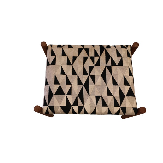 Black Vintage Stool from Spøttrup, 1960s For Sale - Image 8 of 9