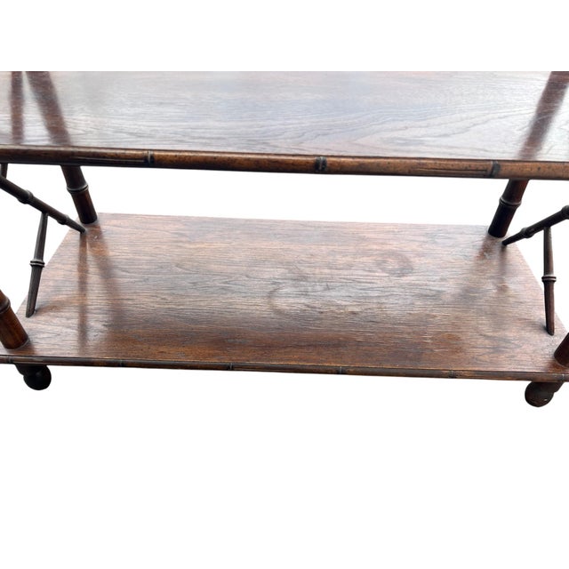 Late 20th Century Faux Bamboo Shelf For Sale - Image 17 of 18