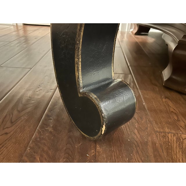 Rose Tarlow “Sung” Coffee Table – Hand-Painted Chinoiserie in Crackled Black Lacquer For Sale - Image 10 of 11