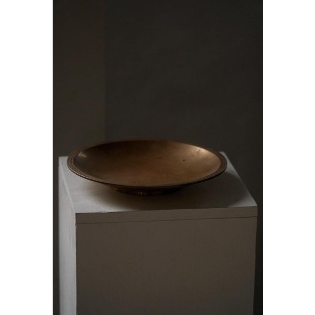 Danish Art Deco Patinated Bronze Bowl attributed to Just Andersen, Denmark, 1920s For Sale - Image 13 of 14