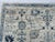 Oushak Handmade Wool Rug With Blue and Ivory Floral Design For Sale - Image 10 of 12