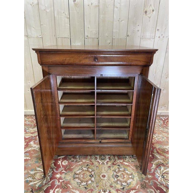 Brown Louis Philippe Sideboard in Walnut For Sale - Image 8 of 9