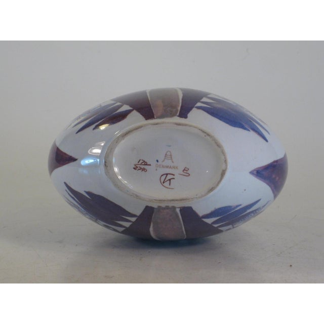 Ceramic Mid 20th Century Vase Danish Modern Faience Royal Copenhagen Kari Christensen 170-2740 Mint For Sale - Image 7 of 9