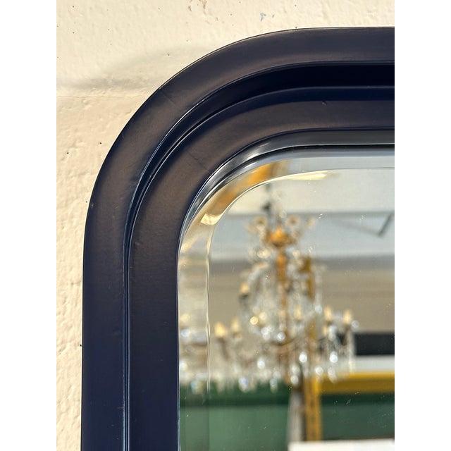 Wood Blue Lacquered Wooden Mirrors, 1970s, Set of 2 For Sale - Image 7 of 9