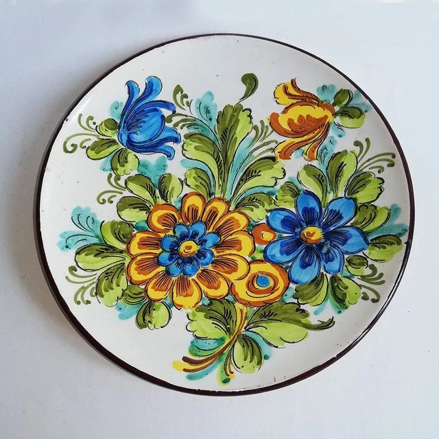 Vintage Wall Plate by Mignini for ART Abruzzese, 1980s For Sale - Image 4 of 4