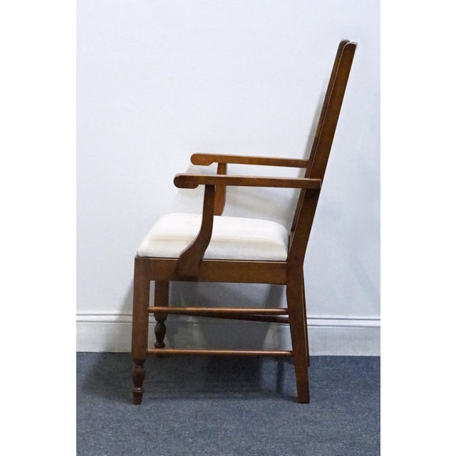 Late 20th Century Pennsylvania House Early American Country Style Ladderback Dining Arm Chair For Sale - Image 5 of 10