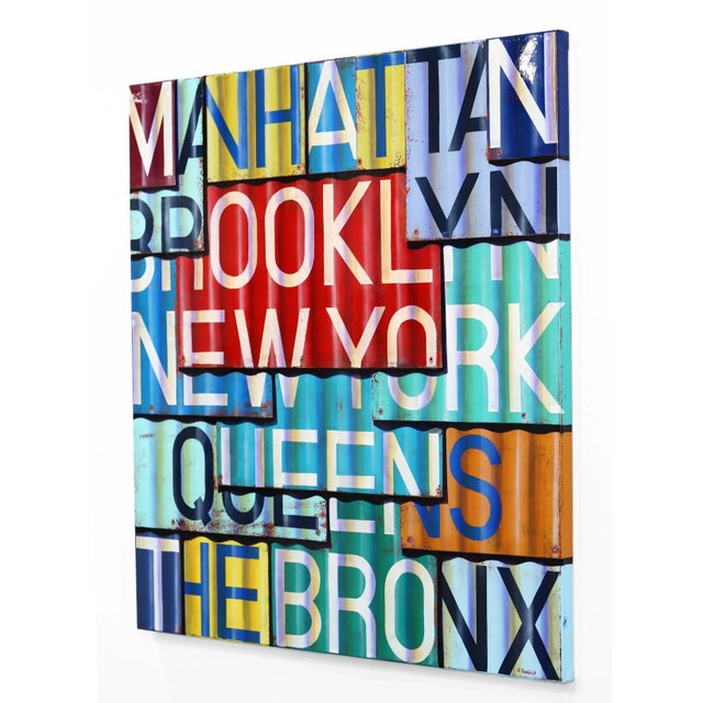 New York - Original Artwork Oil Painting for Sale on Canvas by Ross Tamlin For Sale In Los Angeles - Image 6 of 9