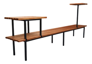 Mid-Century Modern Flower Stand with Bench, 1970s