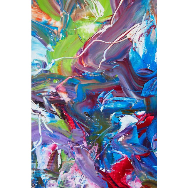 Lavender "I Fear Nothing for I Have Already" Large Abstract Oil Painting by Simon Findlay For Sale - Image 8 of 14