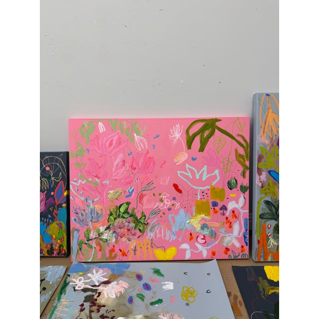 24 x 30 inches, mixed media on canvas Acrylic, oil, oil pastel, marker, graphite, and crayon on canvas Signed on the front...