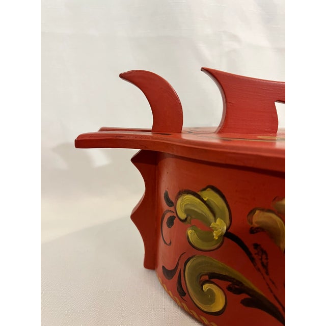 Vintage Norwegian Rune Box Artist Signed Folk Art For Sale - Image 11 of 11
