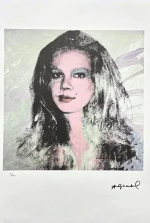 After Andy Warhol, Baroness Thyssen, 1980s, Lithograph