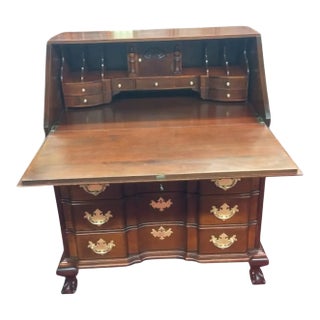Vintage Secretary Desk, Cherry Secretary Desk, Monitor Furniture For Sale