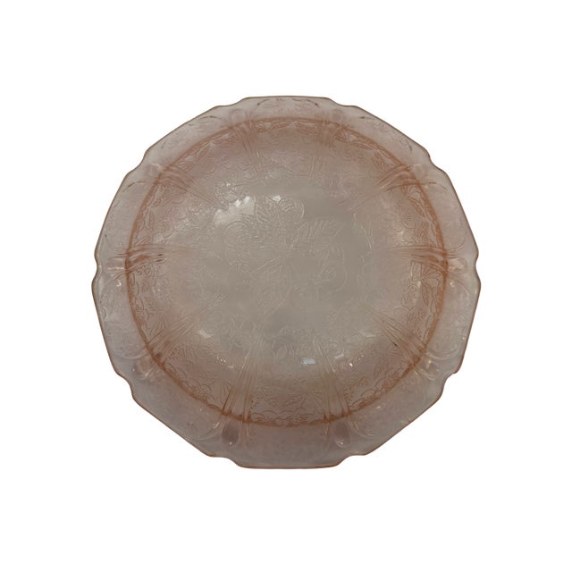 Pink Early 20th Century Jeannette Cherry Blossom Pink Depression Glass Bowl For Sale - Image 8 of 8