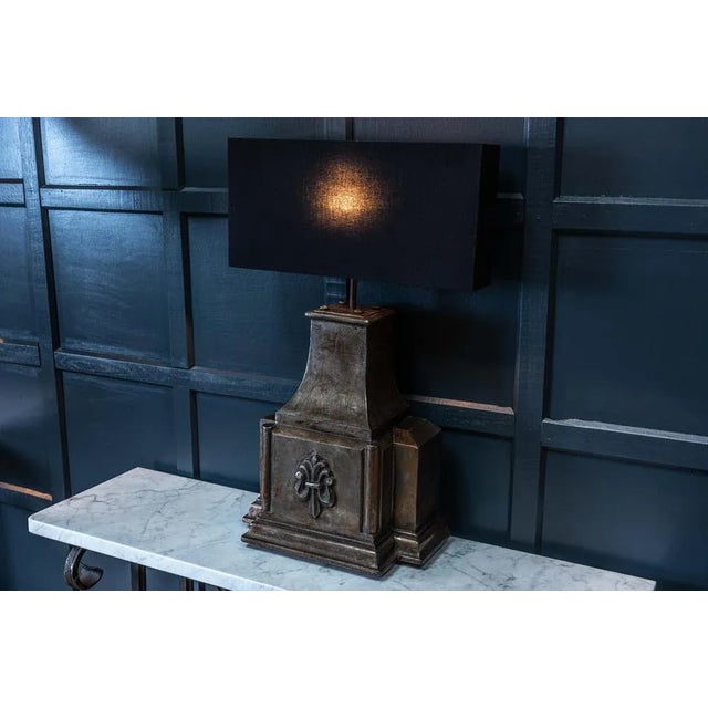 19th Century English Cast Iron Rainwater Hopper Table Lamps For Sale - Image 5 of 12
