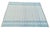 Sky Blue Handmade Cotton Flat Weave Area Rug, Sky Blue and White Striped Dhurrie - 10'x14' For Sale - Image 8 of 14