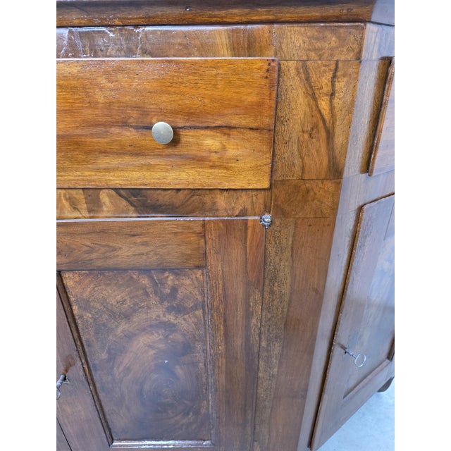 Large Antique Italian Walnut Sideboard, 1820 For Sale - Image 16 of 18
