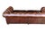 Restoration Hardware Chesterfield Cognac Leather Sofa With Brass Nailhead & Casters For Sale - Image 13 of 18