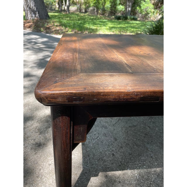 Brown 1900s Chinese Antique Square Coffee Table For Sale - Image 8 of 8