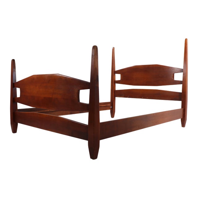 Full Size Cushman Maple Bed Attributed to Herman DeVries For Sale