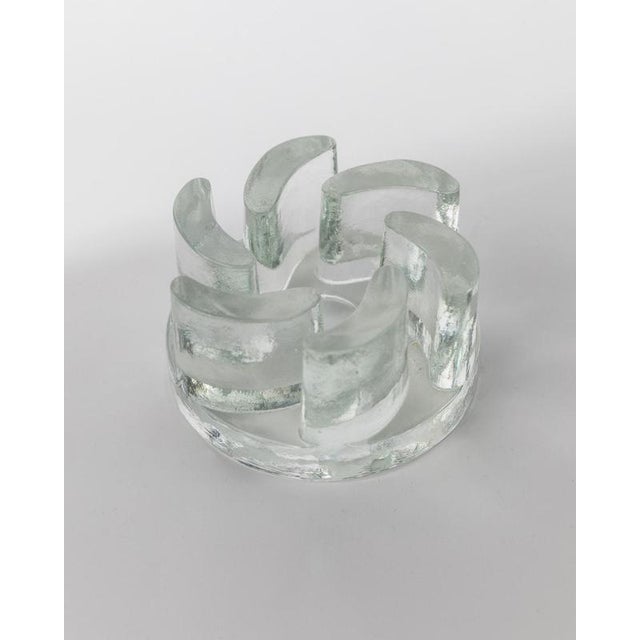 Vintage Brutalist Glass Warmer from Georgshütte, Germany, 1970s For Sale - Image 11 of 11