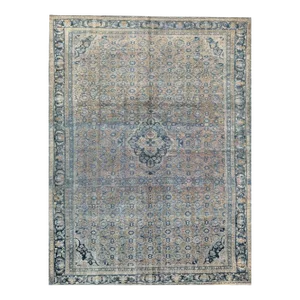 Vintage Handwoven Persian Hamedan Area Rug 8'6" X 12'0"