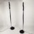 1970s Vintage Italian Floor Lamps in Lacquered Iron and Chromed Metal, 1970s, Set of 2 For Sale - Image 5 of 9