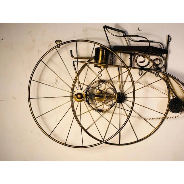 Curtis Jere 1980s Curtis Jeré Mercedes BenzScale Curtis Jere Karl Benz of Mercedes Benz Bicycle Sculpture For Sale - Image 4 of 11