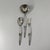 Italian Modern Ergonomica Cutlery Set by Angelo Mangiarotti for Mepra, 1980s, Set of 21 For Sale - Image 6 of 8