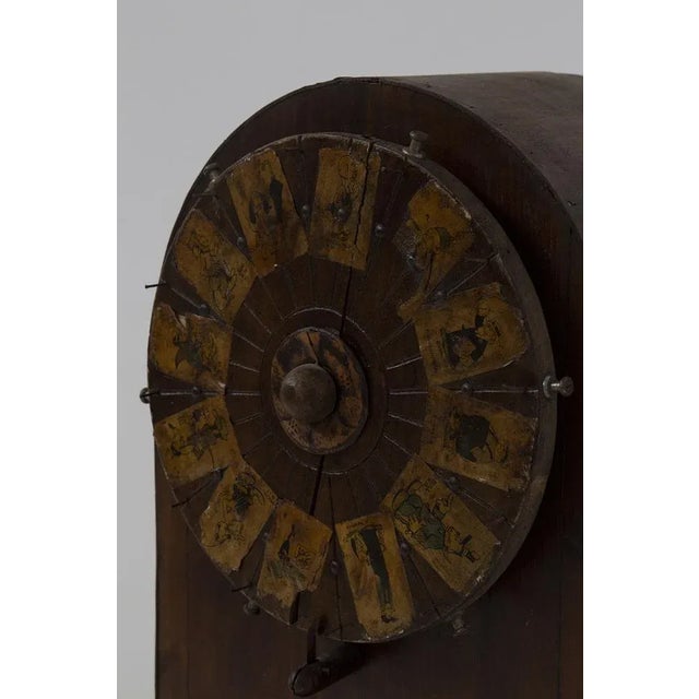 Mid 19th Century Wooden Roulette Game Wheel with Applied Figures, 1840s For Sale - Image 5 of 13