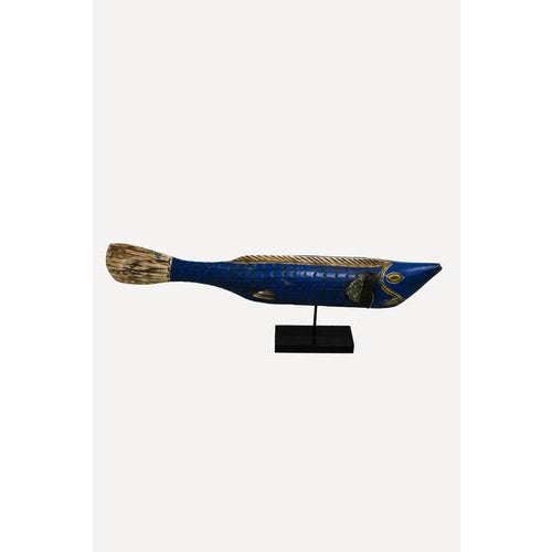 A large very old hand crafted fish by artisans in mali, these river sculptures are hand-carved from wood, painted, and...