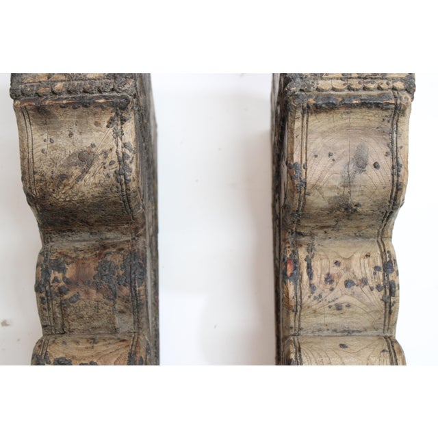 Brackets Corbels Vintage Architectural Pair For Sale - Image 14 of 16