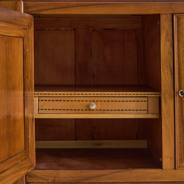 French Wood Sideboard with Concealed Bar, 1950s For Sale - Image 9 of 11